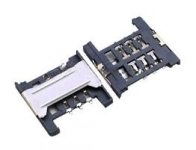 Держатель для карт SCC402011882-A, SIM, push-pull, 6 pin