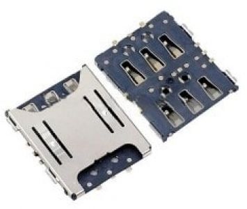 Держатель для карт SCC102315212, nano-SIM, push-pull, 6 pin
