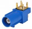 Разъем ВЧ FAK006C, Fakra C, розетка, угловой на плату